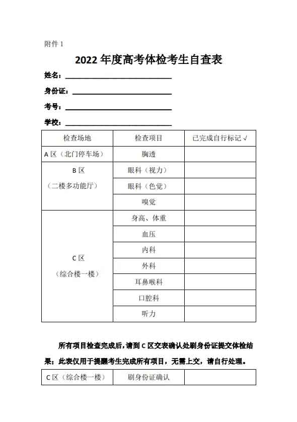 惠州工程职业学院3+证书高考体检时间及地点确定！(图5)